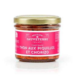 Toastinade de thon, chorizo et piquillos au piment d'Espelette - Pot de 100g