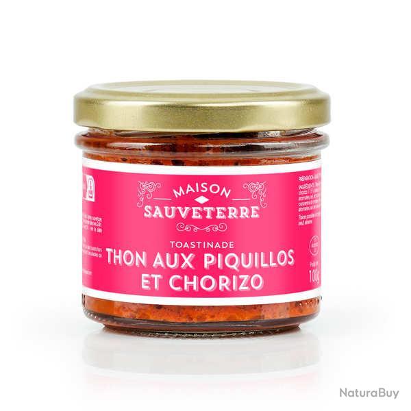 Toastinade de thon, chorizo et piquillos au piment d'Espelette - Pot de 100g