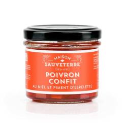 Poivrons confits au miel et au piment d'Espelette - Pot de 110g