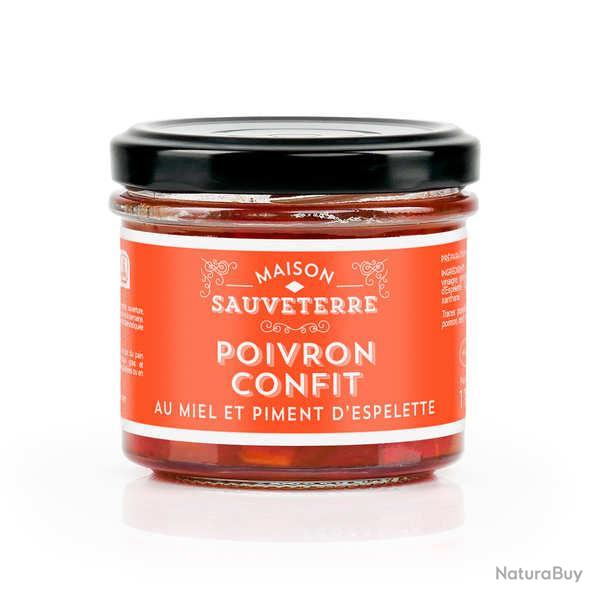Poivrons confits au miel et au piment d'Espelette - Pot de 110g