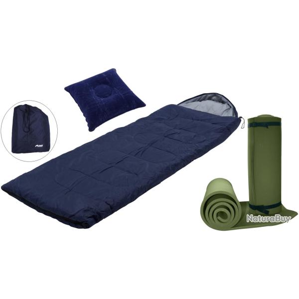 Kit de couchage avec matelas et oreiller