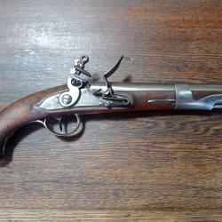 Pistolet r&eacute;glementaire de cavalerie - mod&egrave;le 1763-66 de type 1 - R&eacute;volution - TBE