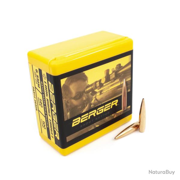 OGIVES BERGER LONG RANGE BT TARGET CALIBRE 6.5MM 140gr - 9g x100