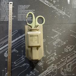 Pochettes  porte tourniquet + ciseaux kaki