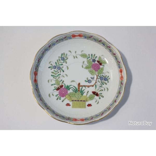 HEREND Sous-tasse 16,5 cm porcelaine Panier indien
