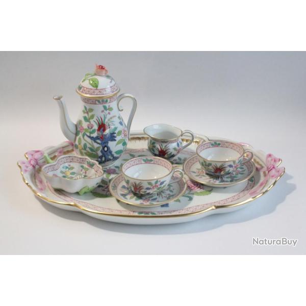 HEREND Service � caf� T�te � t�te porcelaine