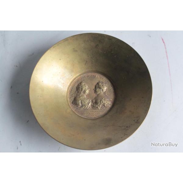 Coupelle M�daille Carl Aub�ck Autriche Franciscus Maria Theresa 1759