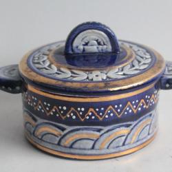 Boite Sucrier fa&iuml;ence Henriot Quimper HB 333 P.11