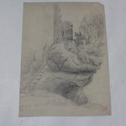 Dessin original Liechtenstein P.R. XIXe si&egrave;cle