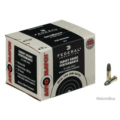 MUNITIONS FEDERAL 22lr TARGET GRADE PERFORMANCE boite de 325 ...
