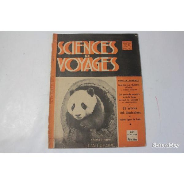 Revue Animali�re Sciences et voyage N�31 Janvier 1938