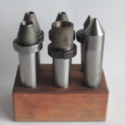 Lot 6 Pointes Centre de tour fraiseuse