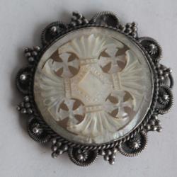 Pendentif nacre et argent Jerusalem