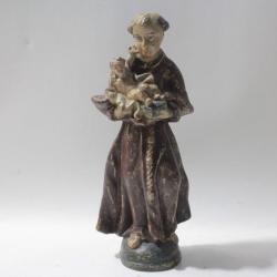 Sculpture bois Saint Antoine de Padoue XIXe si&egrave;cle