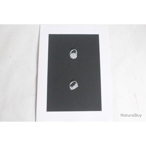 Ancien dessin original Bagues bijoux