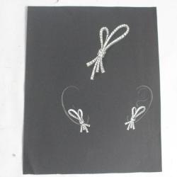 Ancien dessin original parure bijoux