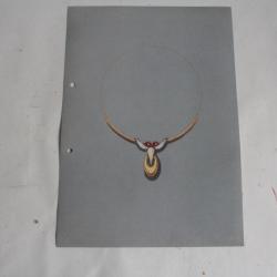 Photo dessin original Collier bijoux