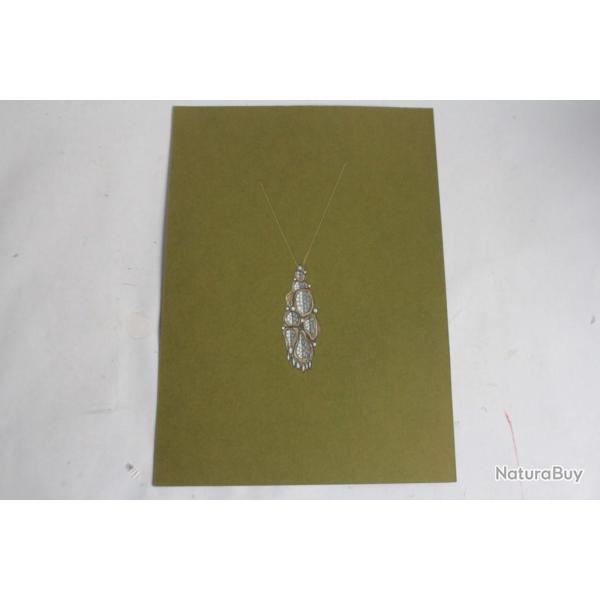 Ancien dessin original Pendentif bijoux