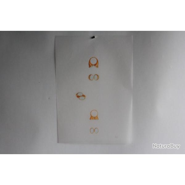 Ancien dessin original bijoux
