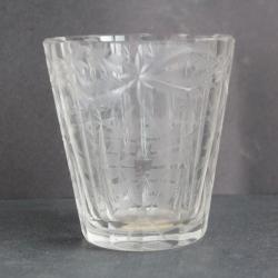 Gobelet de mariage cristal taill&eacute; XIXe si&egrave;cle