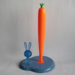 ALESSI Porte-rouleau essuie-tout Lapin carotte ASG42W Stefano Giovannoni