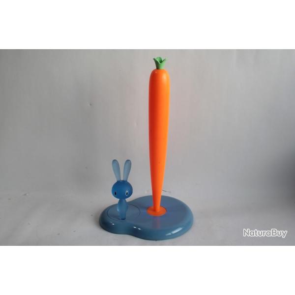 ALESSI Porte-rouleau essuie-tout Lapin carotte ASG42W Stefano Giovannoni