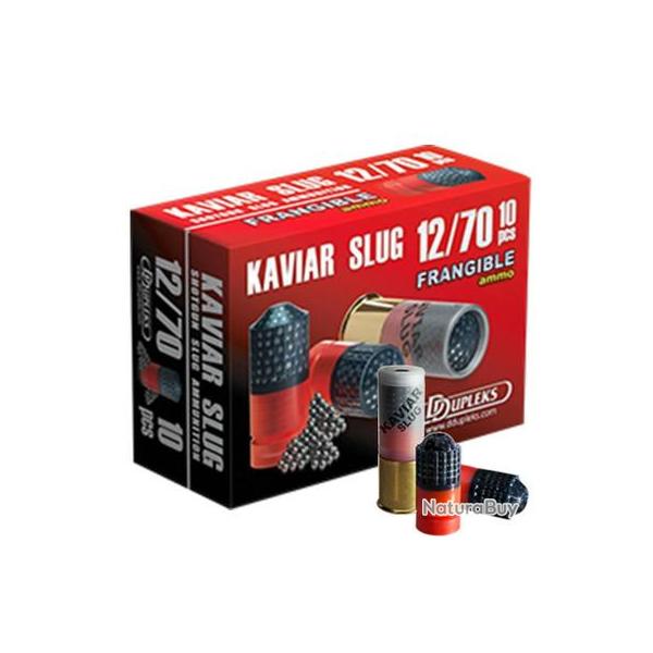 Cartouche Dupleks kaviar Slug Black 29.5 grammes Cal 12/70 Les 50