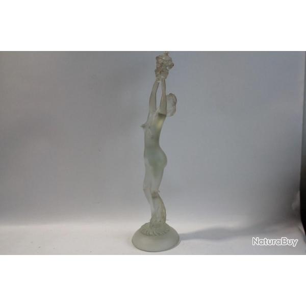 Sculpture verre Femme nue aux raisins Seguso Murano