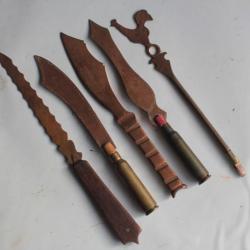 Ouvre lettres Porte-plume Travail des tranch&eacute;es Poilus guerre 1914-18