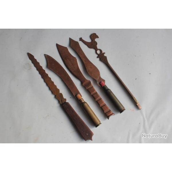 Ouvre lettres Porte-plume Travail des tranch�es Poilus guerre 1914-18