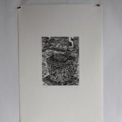 Gravure Eau forte originale Renzo Bussotti