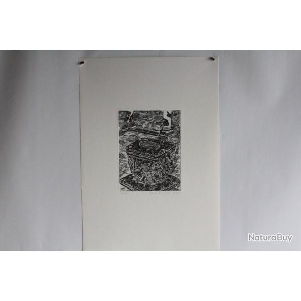 Gravure Eau forte originale Renzo Bussotti