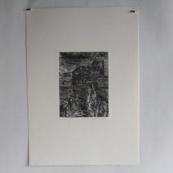 Gravure Eau forte originale Renzo Bussotti