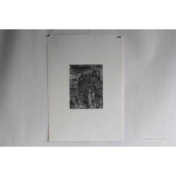 Gravure Eau forte originale Renzo Bussotti