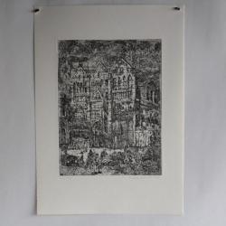 Gravure Eau forte originale Renzo Bussotti