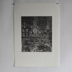 Gravure Eau forte originale Renzo Bussotti