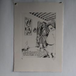 Gravure Eau forte originale Gabriele Mucchi