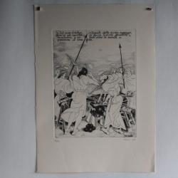 Gravure Eau forte originale Gabriele Mucchi