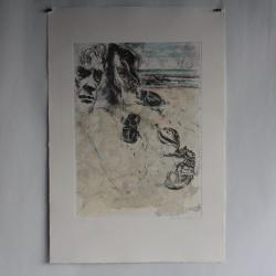 Gravure Eau forte originale Walter Piacesi