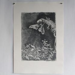 Gravure Eau forte originale Walter Piacesi