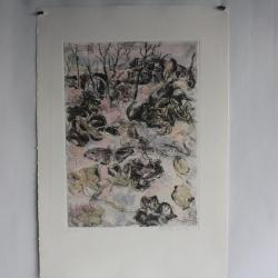 Gravure Eau forte originale Walter Piacesi