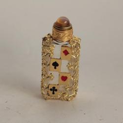 Flacon &agrave; parfum verre Cartes &agrave; jouer
