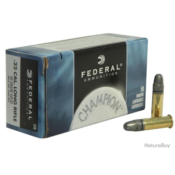 Munitions FEDERAL CHAMPION 40 gr Cal. 22lr - Les 500