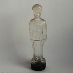 Ancien flacon verre figuratif Garde royal britannique