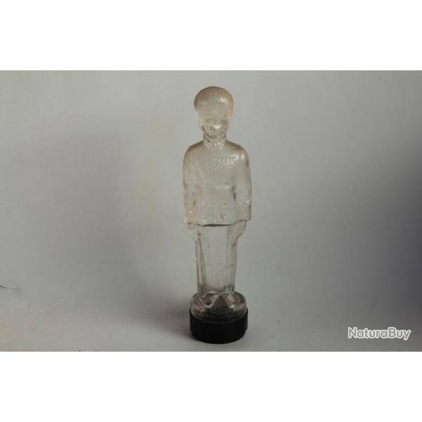 Ancien flacon verre figuratif Garde royal britannique