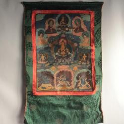 Peinture &agrave; l'huile sur toile thangka tib&eacute;tain Bouddhisme