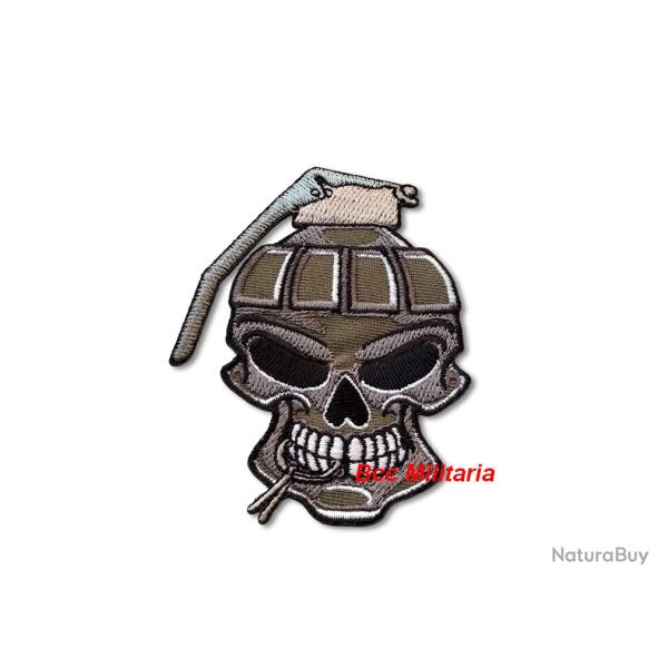 Ecusson TDM Grenade 85 x 60 mm
