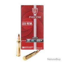 Cartouche FIOCCHI calibre 223rem. fmj 55grr x50