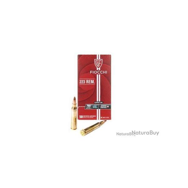 Cartouche FIOCCHI calibre 223rem. fmj 55grr x50