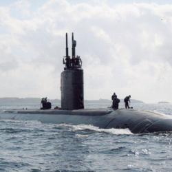 PHOTO - Marine de Guerre - SSN723 " ALBANY " Marseille Sous-Marin  -N&deg;7004
